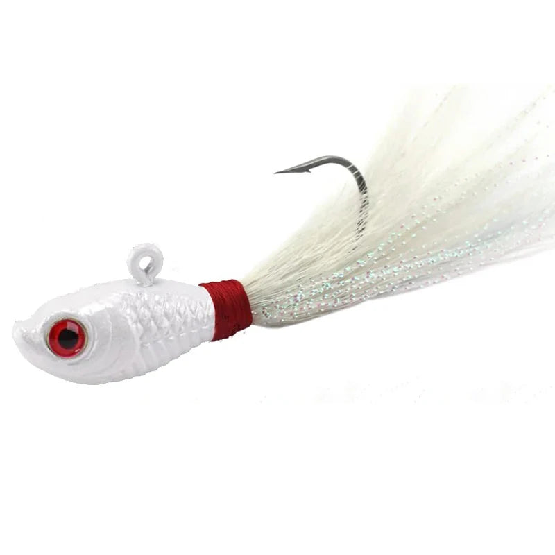 Premium Bucktail Jig Heads For Saltwater Freshwater Fishing Lures