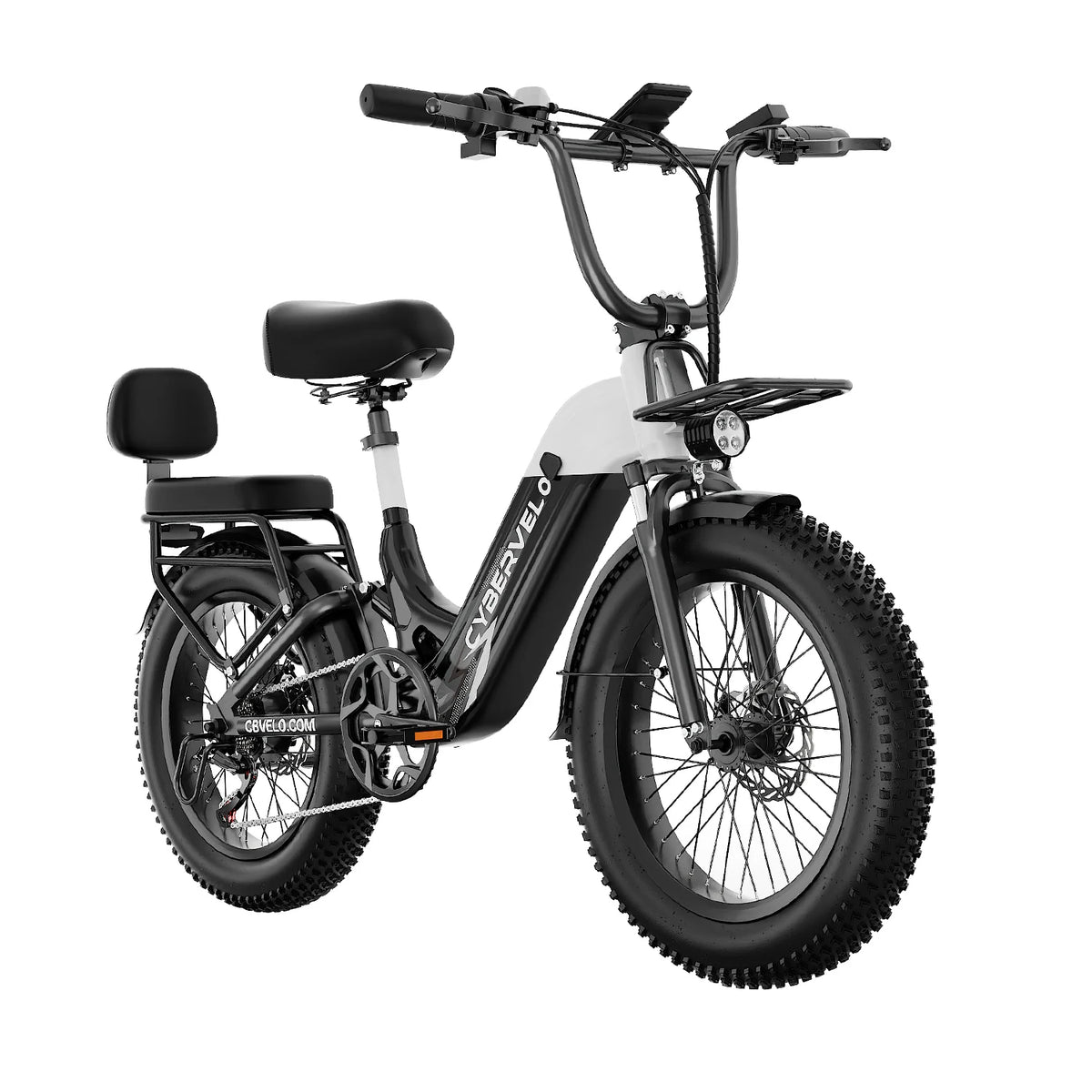 Cybervelo 1500W Peak 20Ah Battery Electric Bike 80 Mile Range