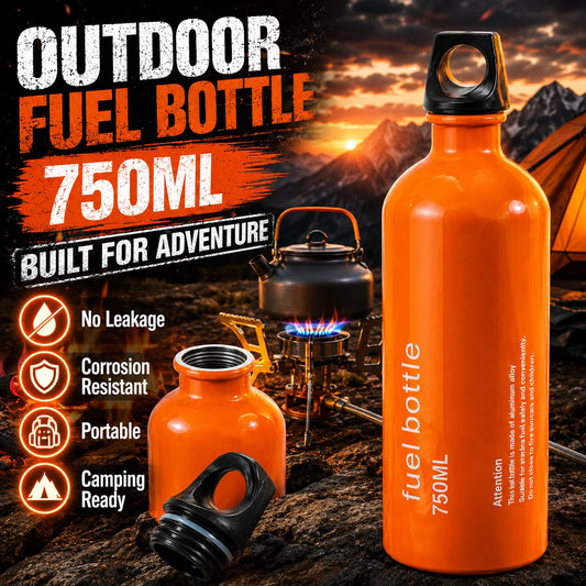 Aluminum Fuel Bottle For Camping And Backpacking Leakproof Lightweight