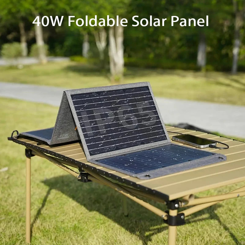 MHPOWOS Foldable Solar Panel Charger With QC3.0 USB Output