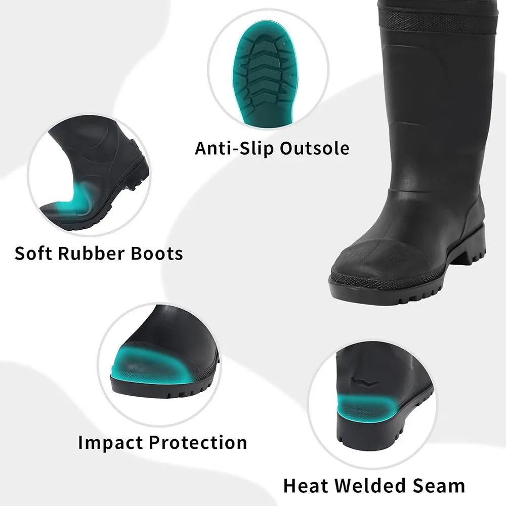 Night Cat Waterproof Chest Waders With Bootfoot Belt For Fishing