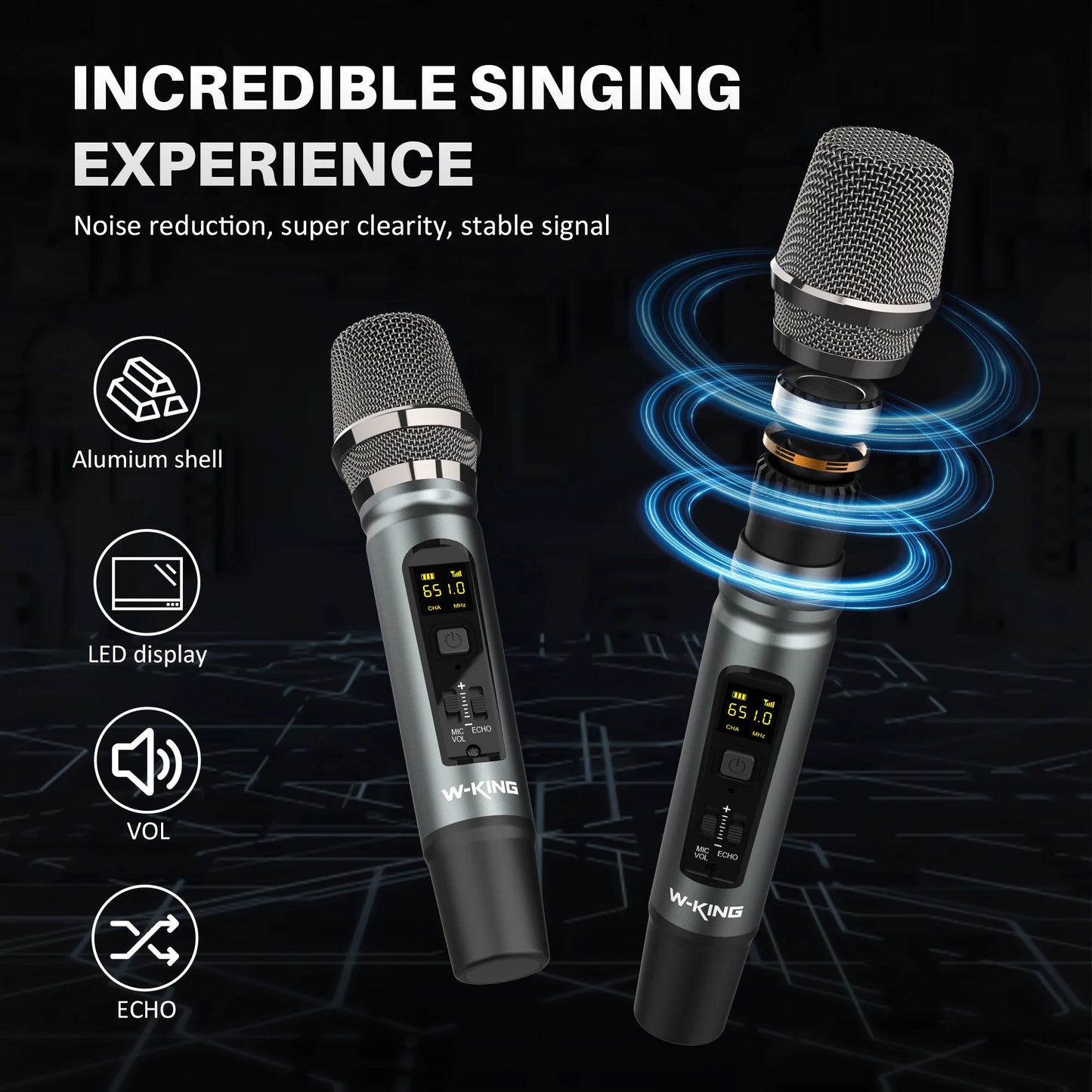 W-King D20 Portable Bluetooth Speaker 200W RMS IPX7 Waterproof