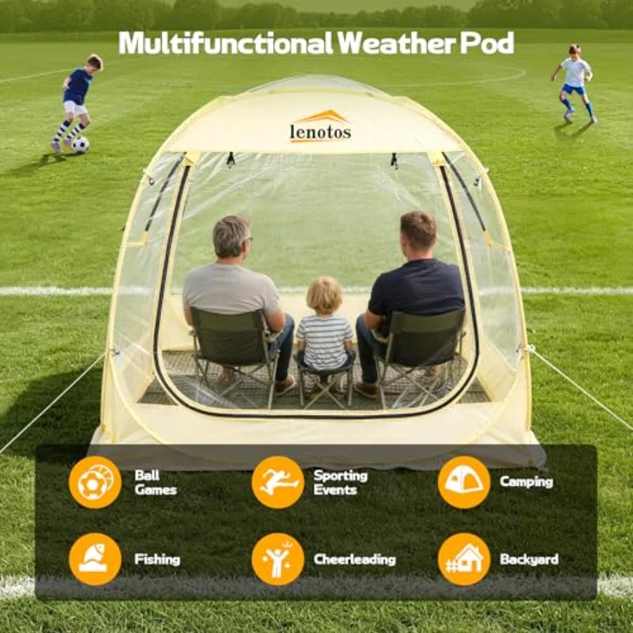 Pop Up Sports Bubble Tent Instant Clear Viewing Shelter