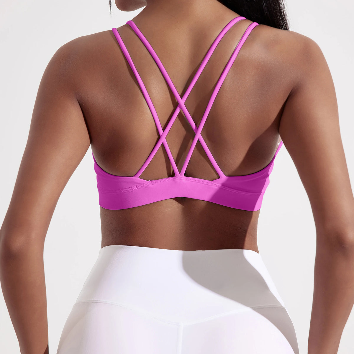 Solid Color Women's High Strength Cross Fit Sports Bra