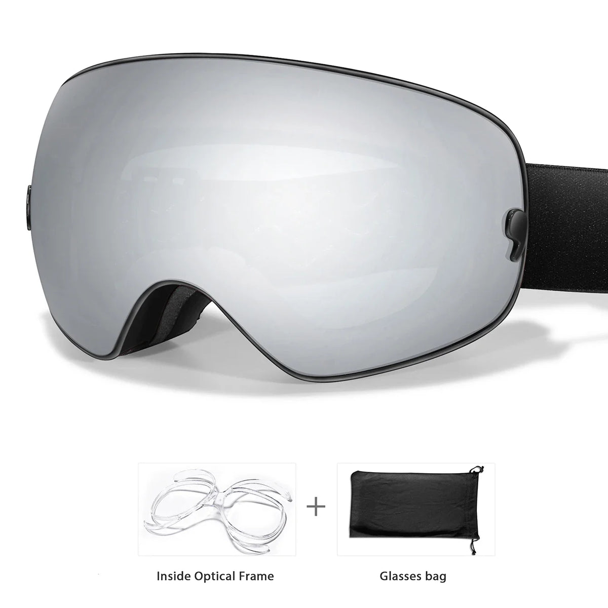 Unisex Winter Ski Goggles With UV400 Antifog Protection