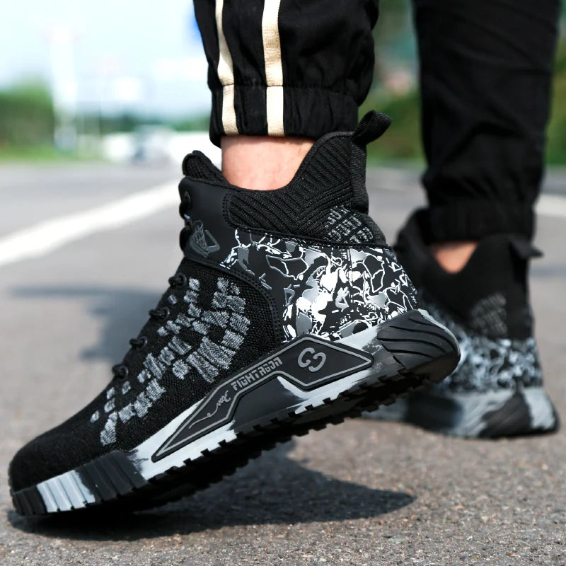Unisex High Top Work Safety Boots With Secure Lace Design