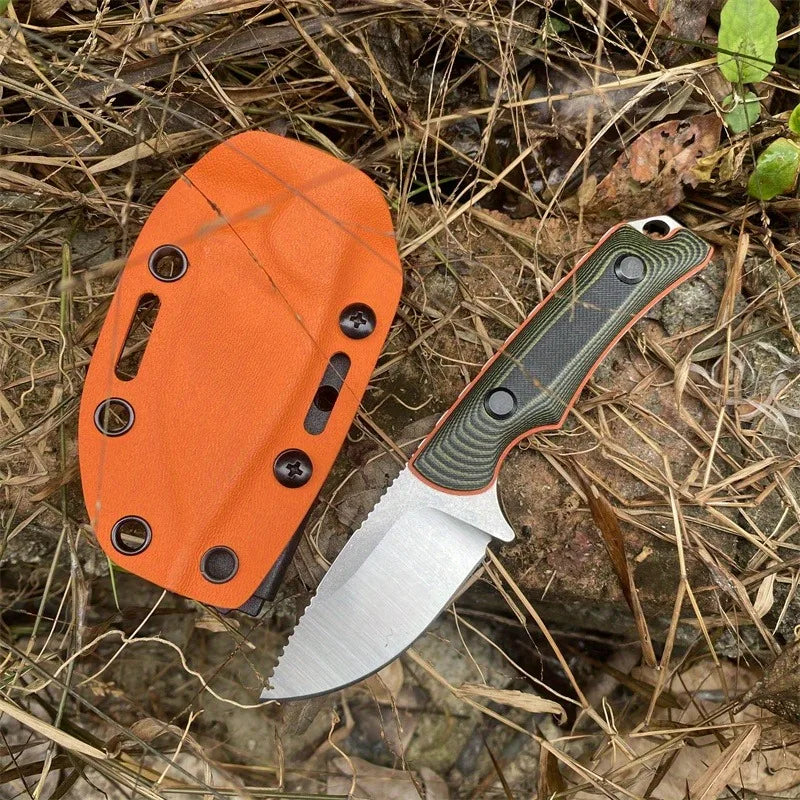 BM 15017 Two Tone G10 Fixed Blade Knife 8Cr13Mov Outdoor EDC Self Defense
