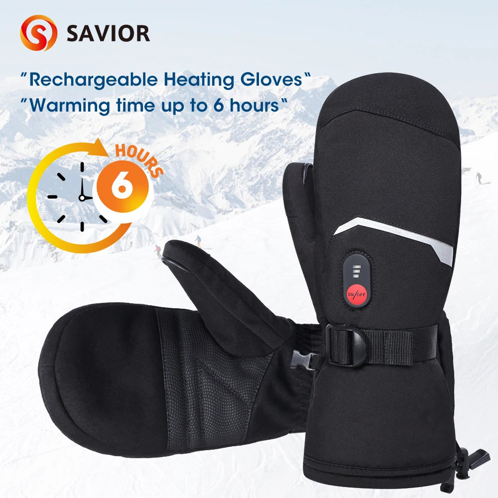 Snow Deer Waterproof Electric Heated Gloves For Winter