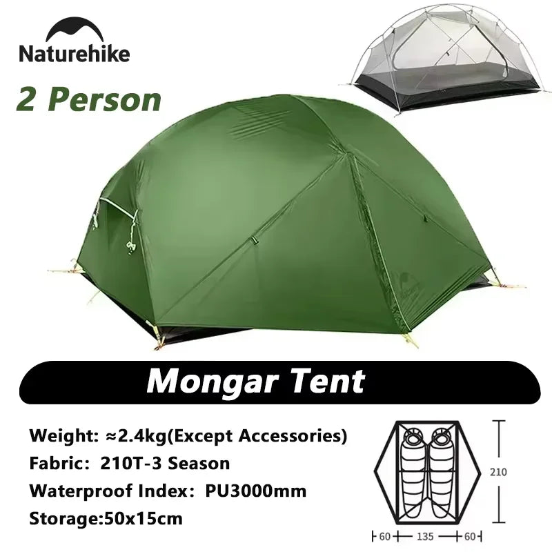 Naturehike Mongar Waterproof Ultralight Double Layer Camping Tent