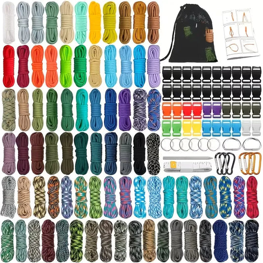 Polyester Blend Paracord Rope Kit For Outdoor Adventures